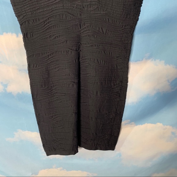 Heart- Black Ruched Scoop-Neck Dress size s/m - Picture 6 of 8